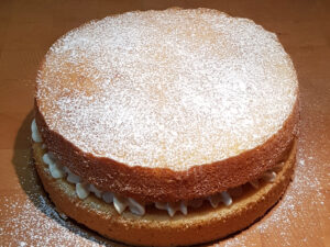 Jam & Buttercream Sandwich Cake by Sandras Cakes. Made in Wales