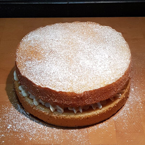 Jam & Buttercream Sandwich Cake by Sandras Cakes. Made in Wales