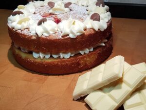 White Chocolate & Raspberry Sandwich Cake Buy Online