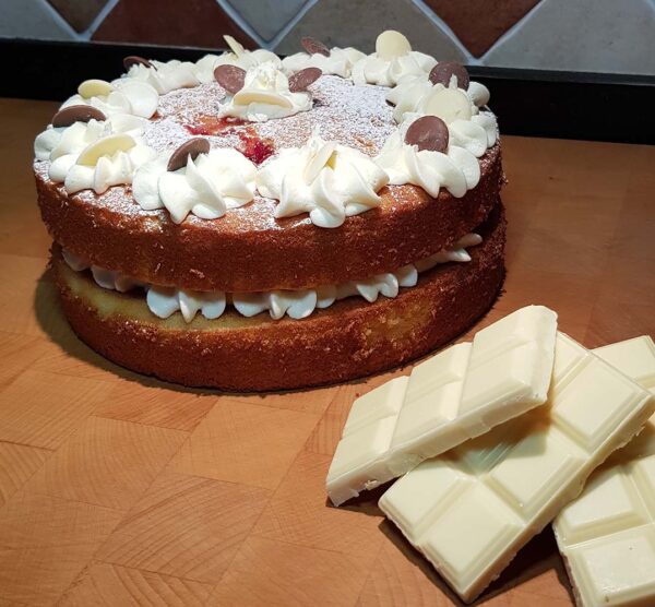 White Chocolate & Raspberry Sandwich Cake Buy Online